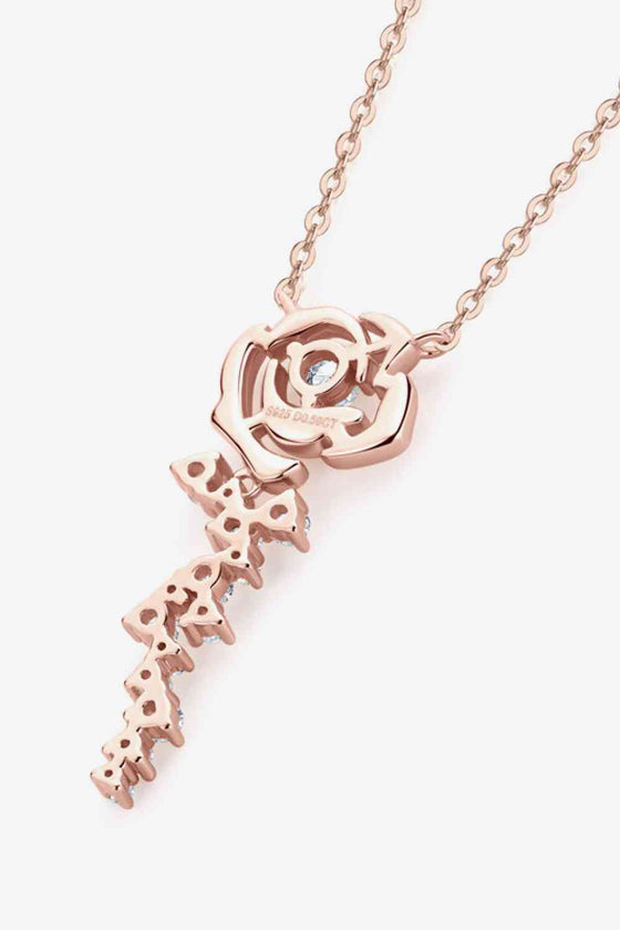 Rose Gold-Plated Pendant Necklace in 925 Sterling Silver 18K