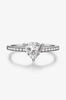  1 Carat Moissanite Triangle 925 Sterling Silver Ring