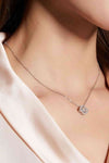 Moissanite Four Leaf Clover Pendant Necklace