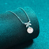 Natural Pearl Pendant Moissanite 925 Sterling Silver Necklace