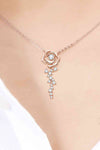 Rose Gold-Plated Pendant Necklace in 925 Sterling Silver 18K