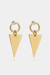 Stainless Steel Triangle Dangle Earrings